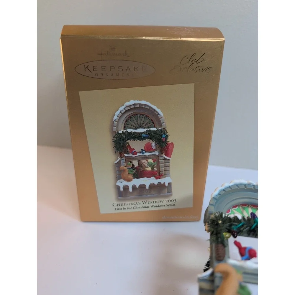 Christmas Window 2003 Hallmark Keepsake Ornaments Club Exclusive